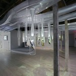 Photograph of Genealogy of Speed exhibition for Nike. _